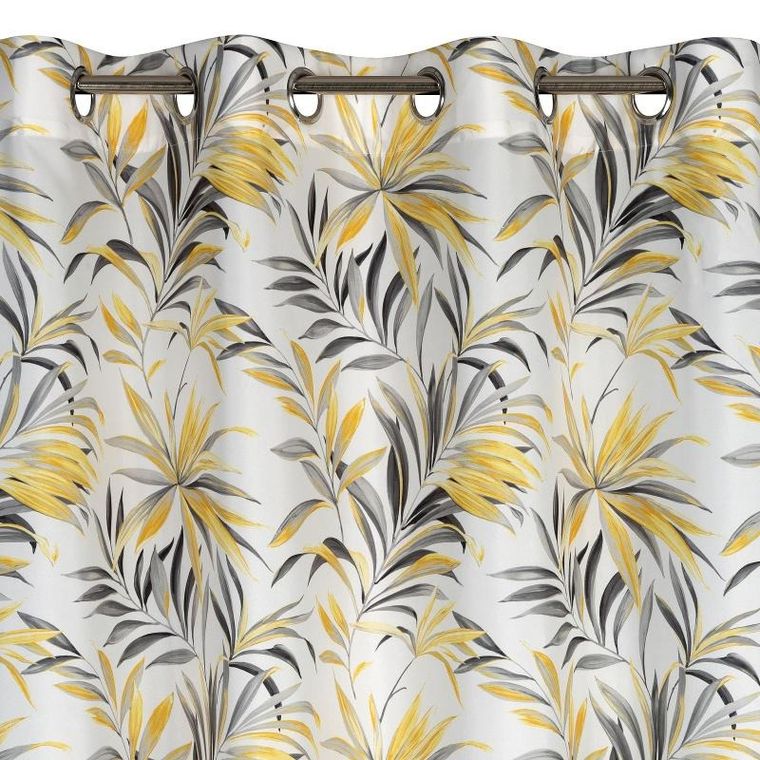 Eurofirany, zasłona zaciemniająca gotowa, Elia, 140-250 cm, musztardowy