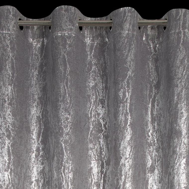 Eurofirany, zasłona zaciemniająca gotowa, Elise, 140-250 cm, stalowy