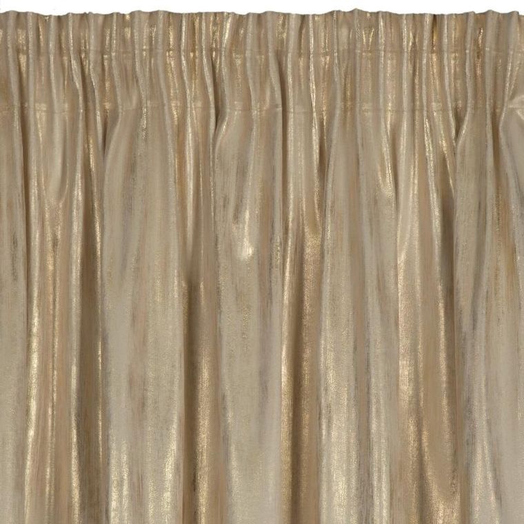 Eurofirany, zasłona zaciemniająca gotowa, Emila, na taśmie, 140-270 cm, kremowy