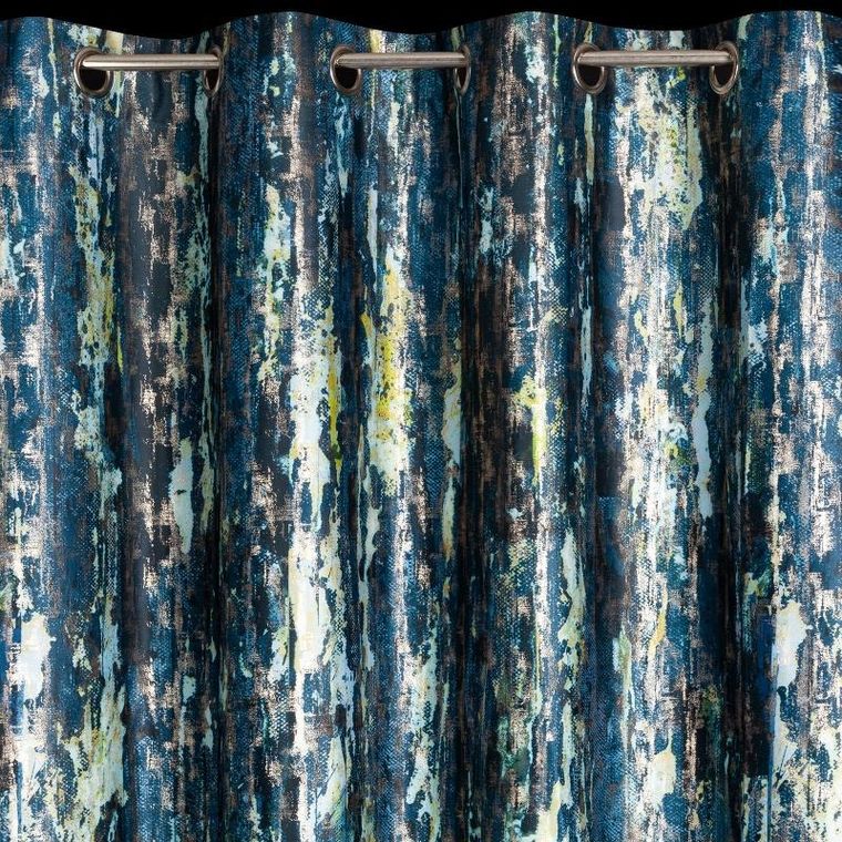 Eurofirany, zasłona zaciemniająca gotowa, Grace, 140-250 cm, granatowy