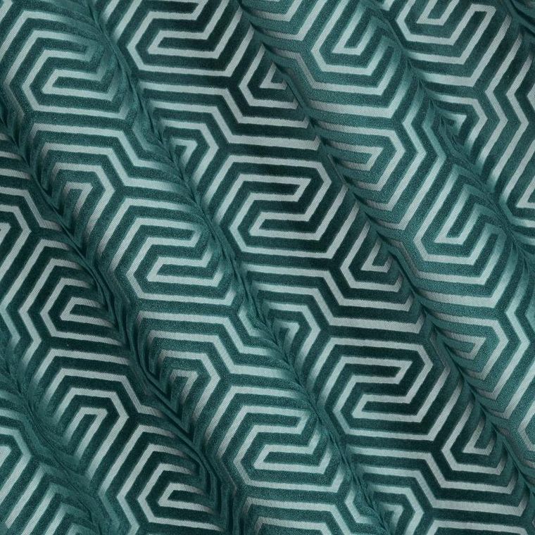 Eurofirany, zasłona zaciemniająca gotowa, Inga, na taśmie, 140-250 cm, turkusowy