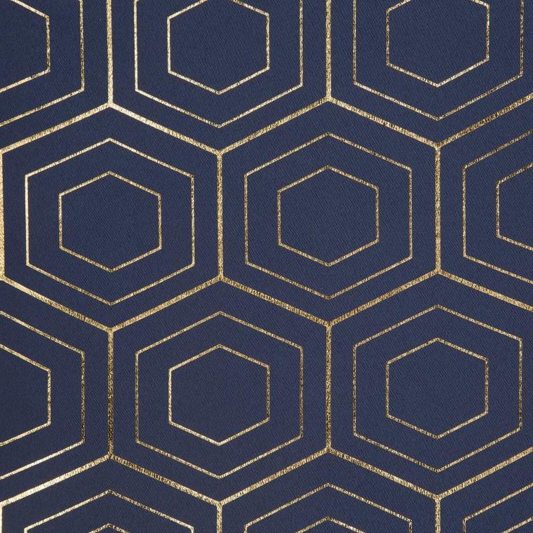 Eurofirany, zasłona zaciemniająca gotowa, Kaja, 135-250 cm, granatowy