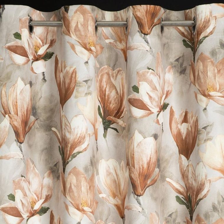 Eurofirany, zasłona zaciemniająca gotowa, Lari, 140-250 cm, brązowy