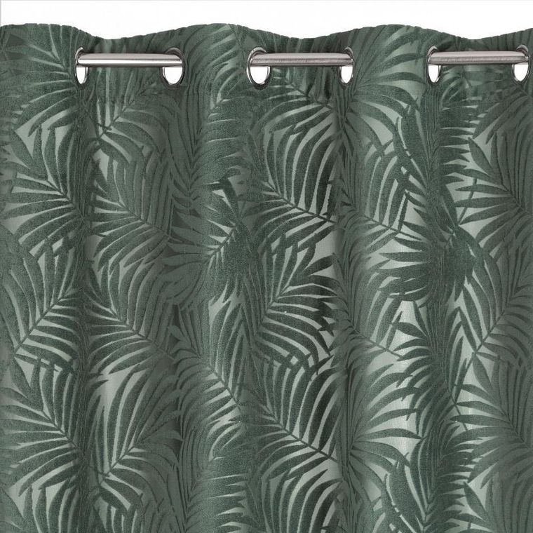 Eurofirany, zasłona zaciemniająca gotowa, Livia, 140-250 cm, ciemnomiętowy