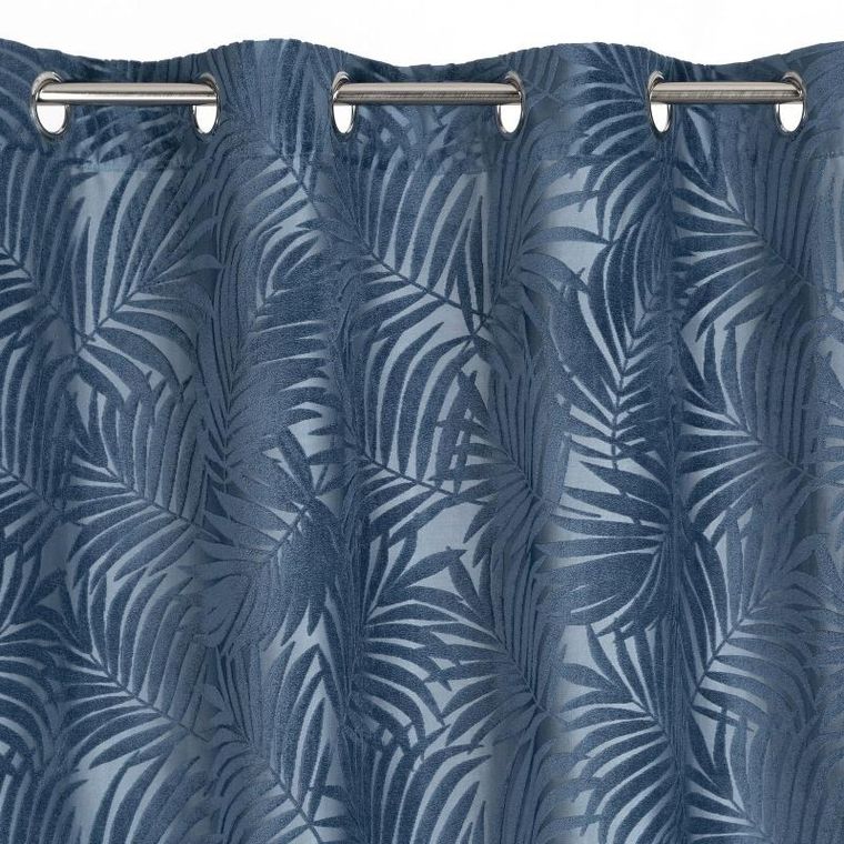 Eurofirany, zasłona zaciemniająca gotowa, Livia, 140-250 cm, ciemnoniebieski