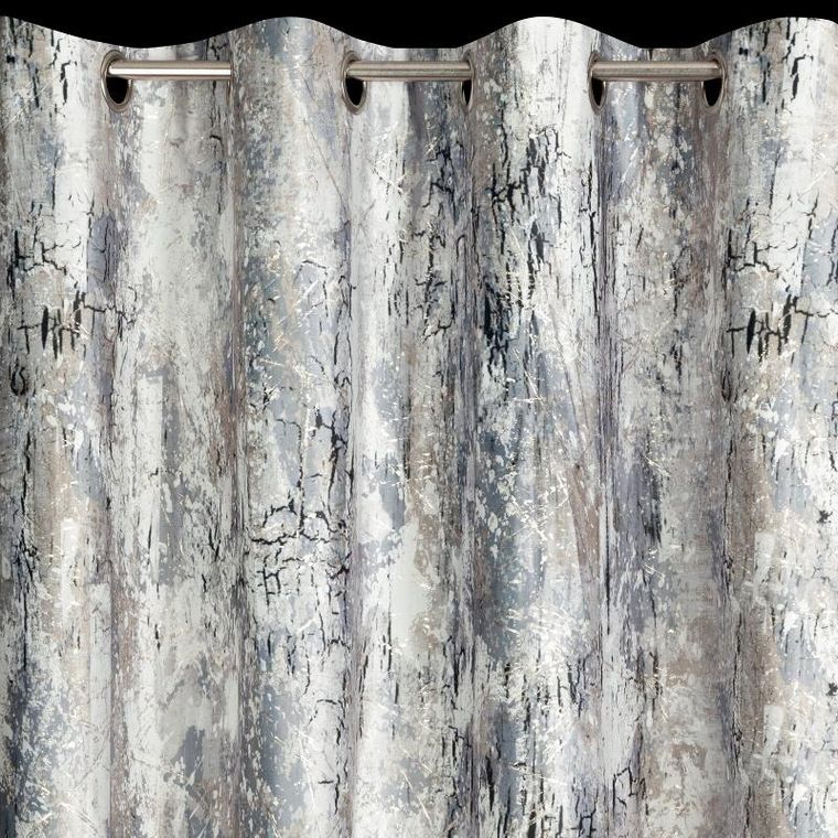 Eurofirany, zasłona zaciemniająca gotowa, Malia, 140-250 cm, stalowy