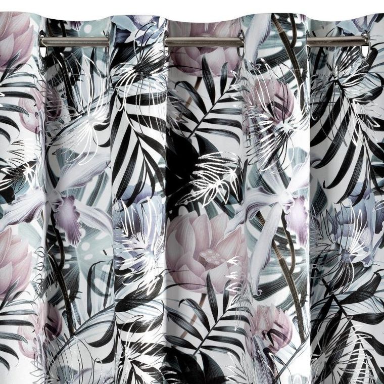 Eurofirany, zasłona zaciemniająca gotowa, Malibu, 140-250 cm, biały