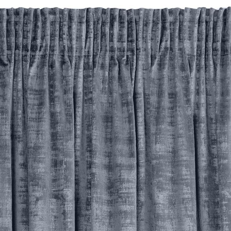 Eurofirany, zasłona zaciemniająca gotowa, na taśmie, Daria, 140-270 cm, stalowy