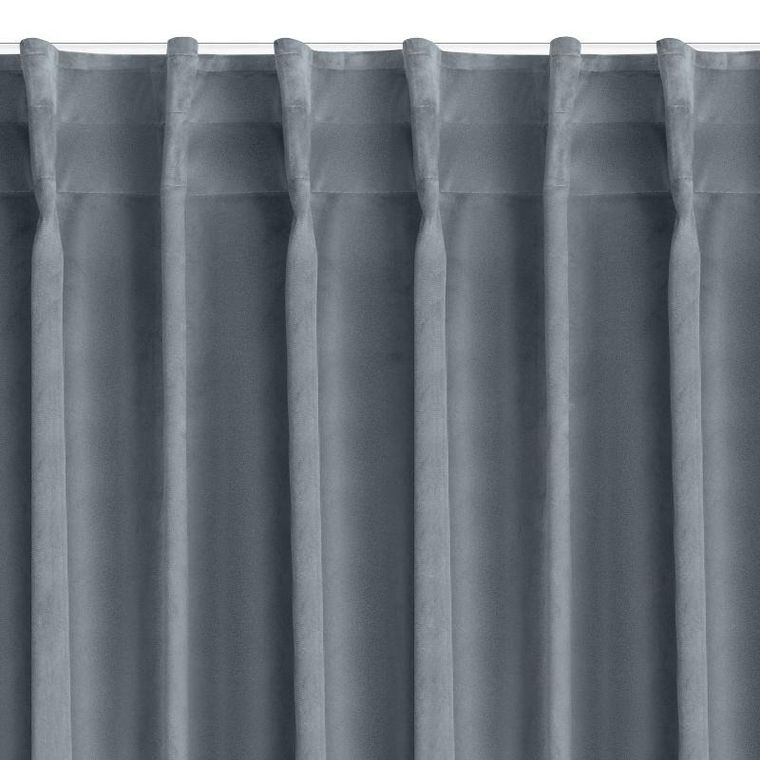 Eurofirany, zasłona zaciemniająca gotowa, na taśmie, Marlen, 140-300 cm, grafitowa