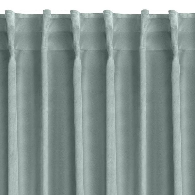 Eurofirany, zasłona zaciemniająca gotowa, na taśmie, Marlen, 140-300 cm, szary