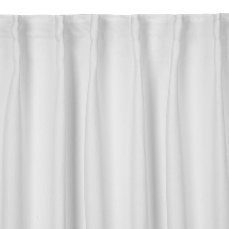 Eurofirany, zasłona zaciemniająca gotowa, na taśmie, Milan, 140-300 cm, biały