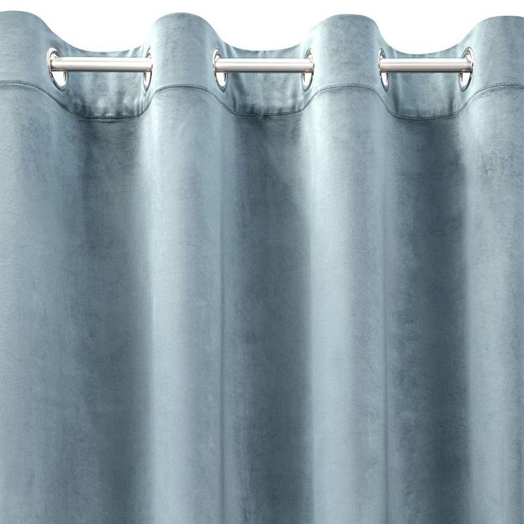 Eurofirany, zasłona zaciemniająca gotowa, Rosa, 140-250 cm, morski