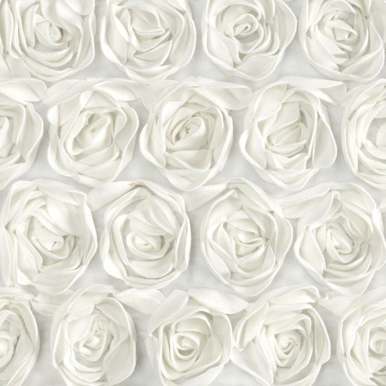 Eurofirany, zasłona zaciemniająca gotowa, Roses, na taśmie, 140-250 cm, kremowy