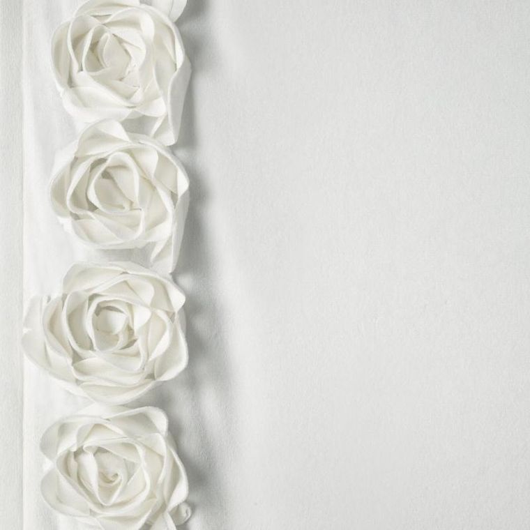Eurofirany, zasłona zaciemniająca gotowa, Roses, na taśmie, 140-270 cm, kremowy