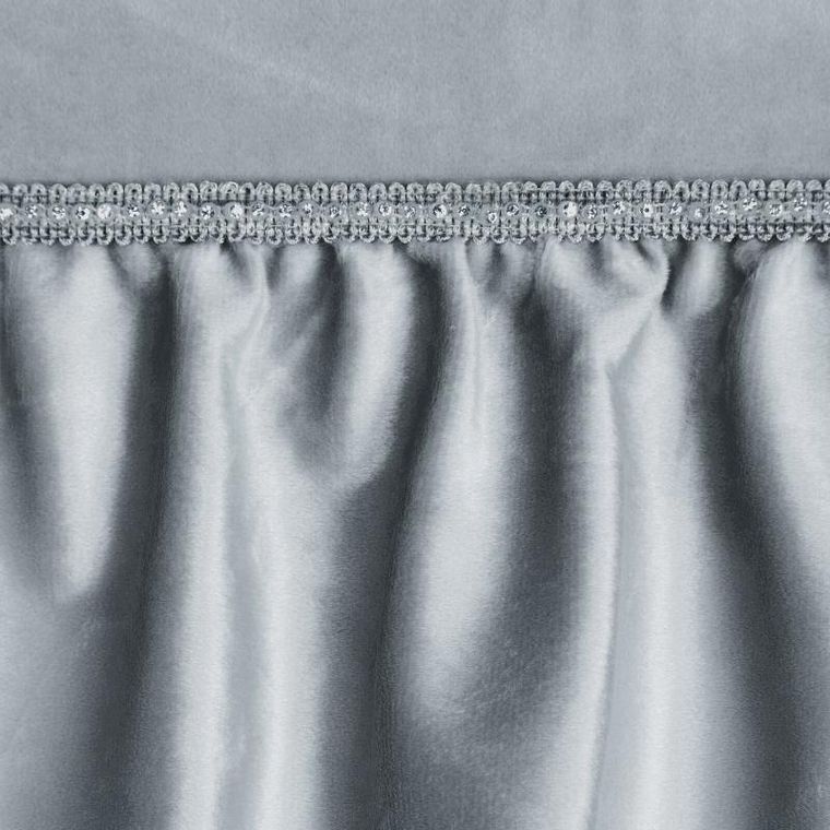 Eurofirany, zasłona zaciemniająca gotowa, Sami, 140-250 cm, srebrny