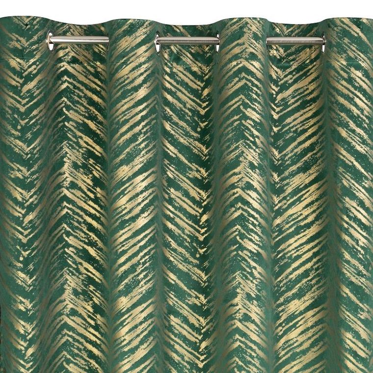 Eurofirany, zasłona zaciemniająca gotowa, Sara, 140-250 cm, ciemnozielony