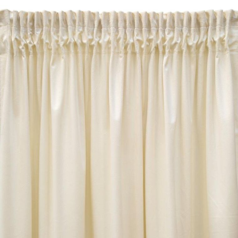 Eurofirany, zasłona zaciemniająca gotowa, Sibel, na taśmie, 140-270 cm, kremowy