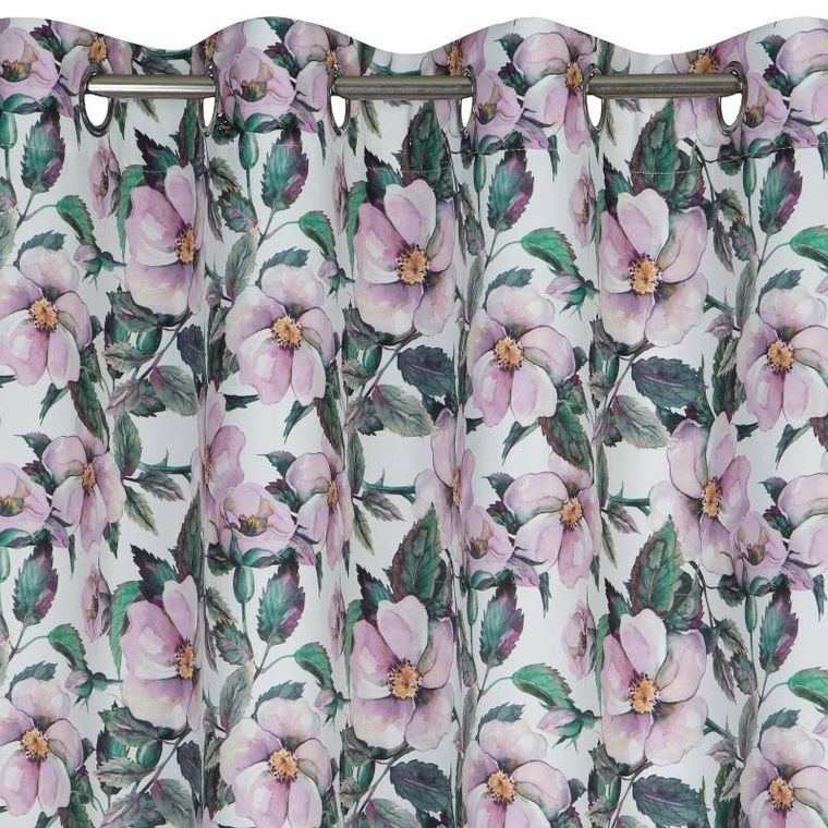 Eurofirany, zasłona zaciemniająca gotowa, Simona, 140-250 cm, biały