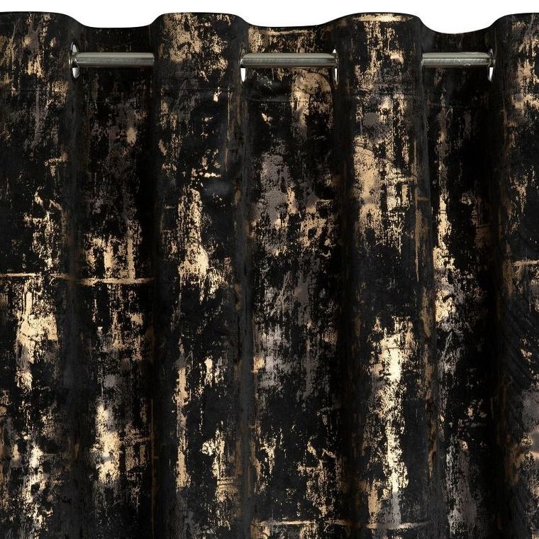 Eurofirany, zasłona zaciemniająca gotowa, Tonia, 140-250 cm, czarny