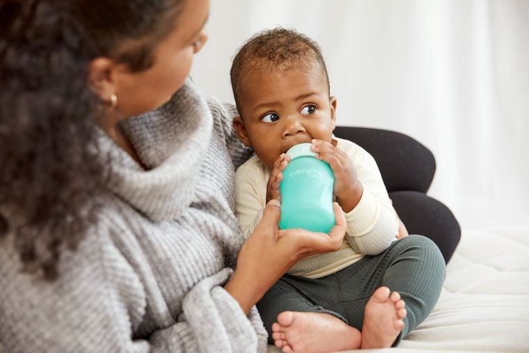 Everyday Baby, butelka szklana, miętowa, 2m+, 150 ml