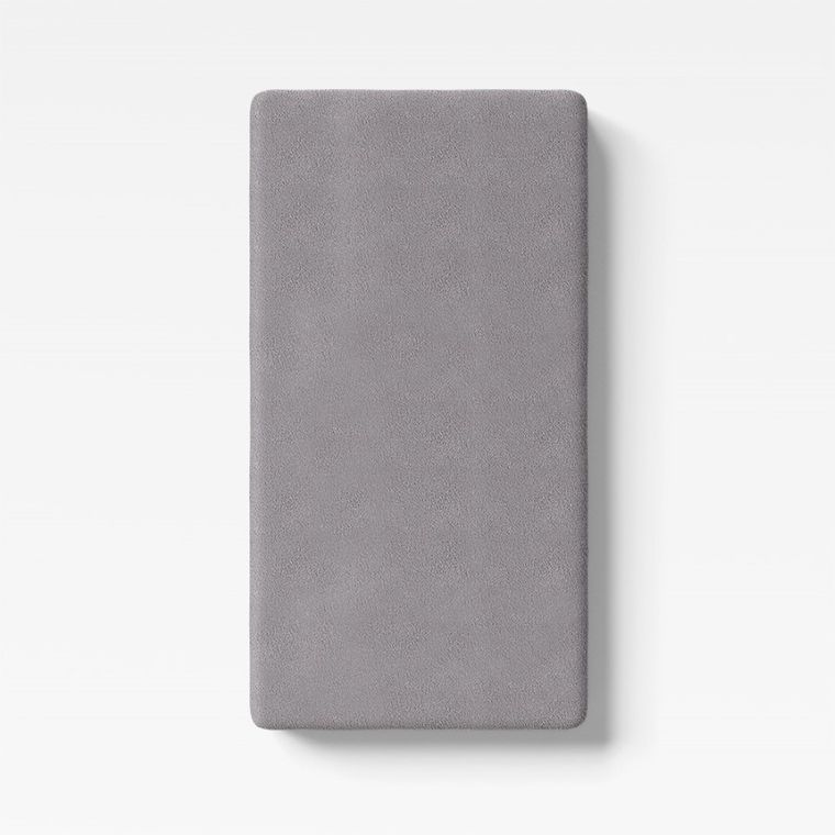 Ewa Klucze Eevi, prześcieradło frotte, ciemno szare, 120-60 cm