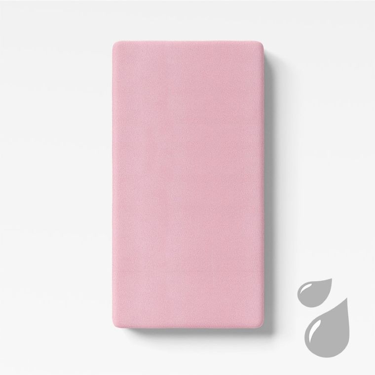 Ewa Klucze Eevi, prześcieradło nieprzemakalne, frotte, różowe, 120-60 cm