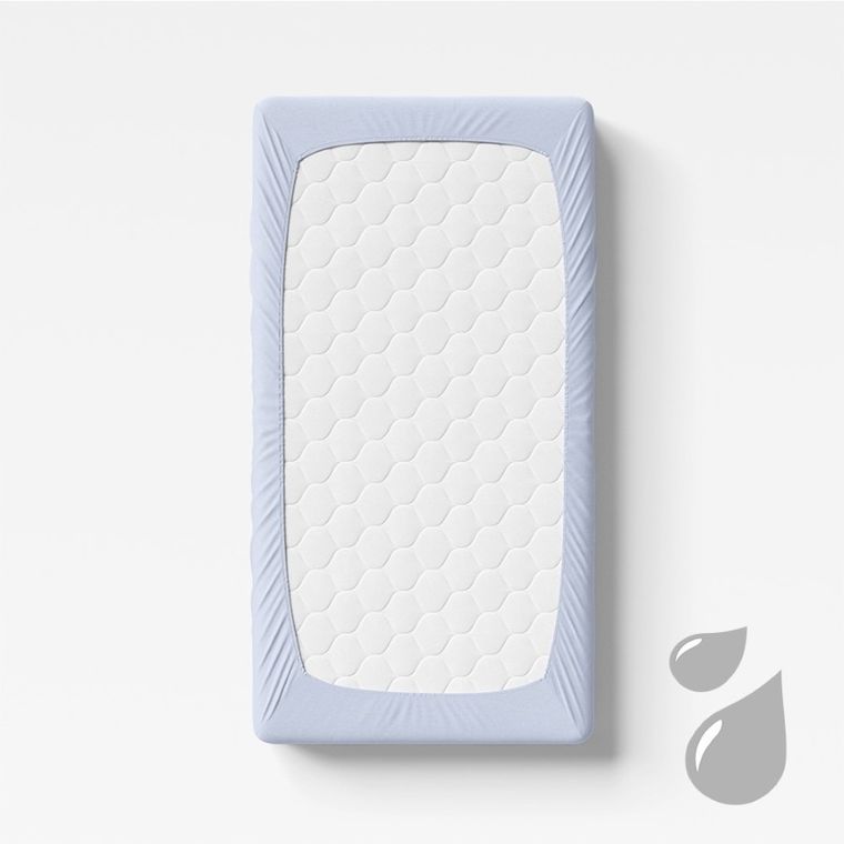 Ewa Klucze Eevi, prześcieradło nieprzemakalne, jasno niebieskie, 120-60 cm