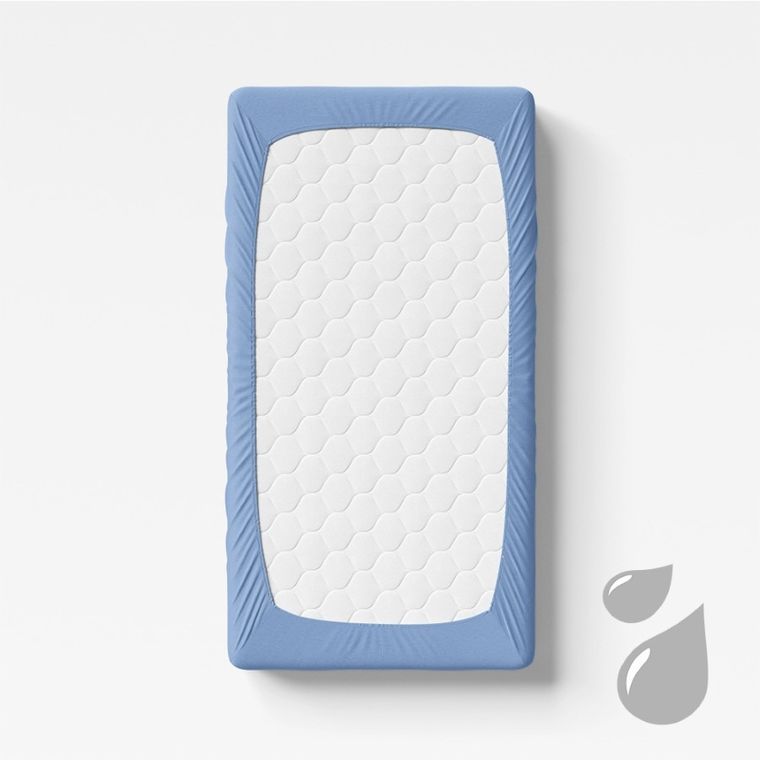 Ewa Klucze Eevi, prześcieradło nieprzemakalne, niebieskie, 120-60 cm