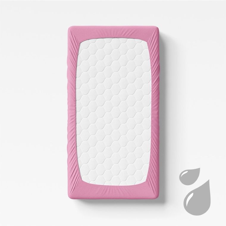 Ewa Klucze Eevi, prześcieradło nieprzemakalne, różowe, 120-60 cm