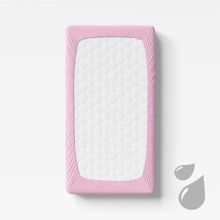 Ewa Klucze Eevi, prześcieradło nieprzemakalne, różowe, 120-60 cm