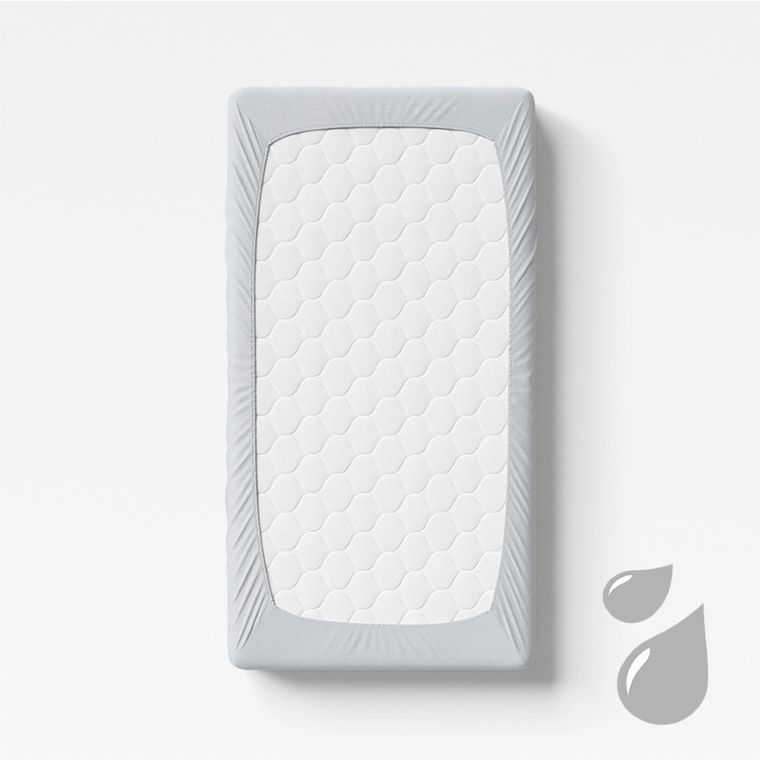 Ewa Klucze Eevi, prześcieradło nieprzemakalne, szare, 120-60 cm