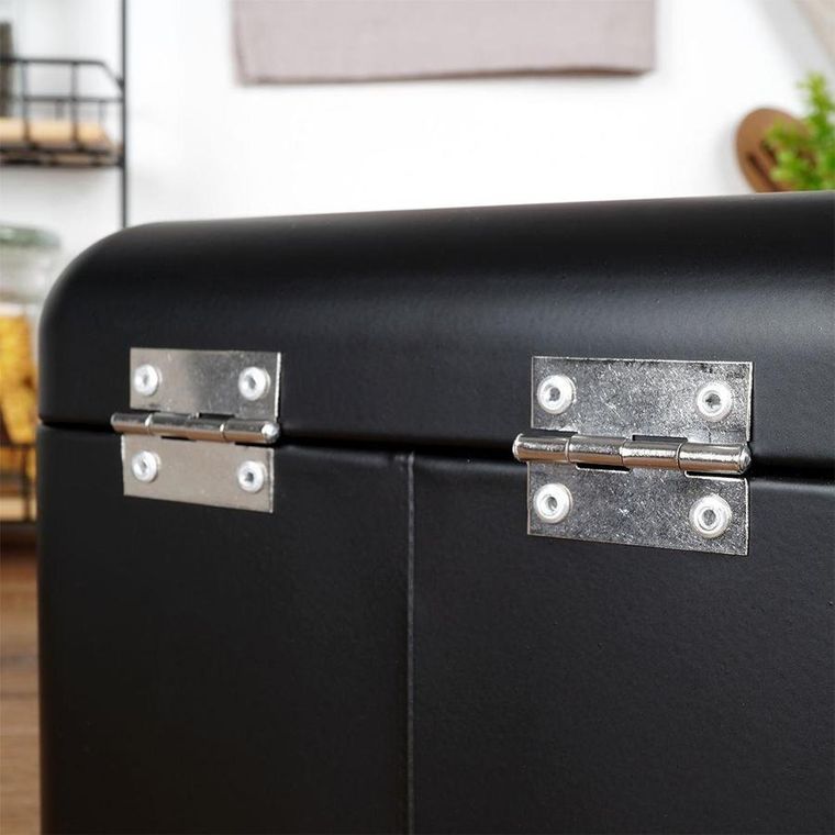 Excellent Houseware, chlebak metalowy, czarny