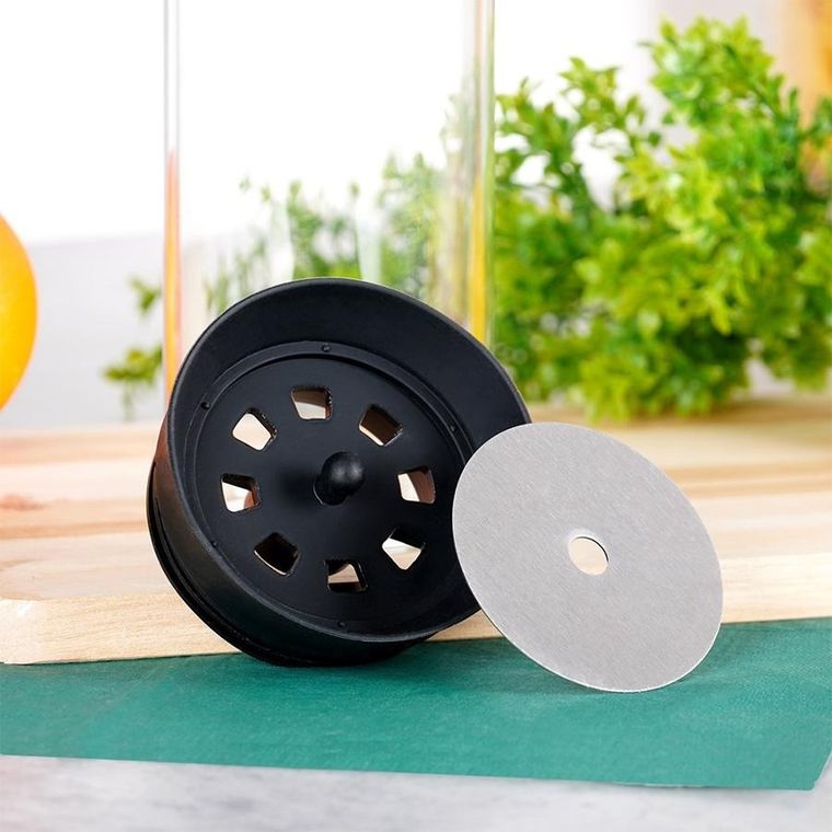 Excellent Houseware, karafka szklana z pokrywką, 1l