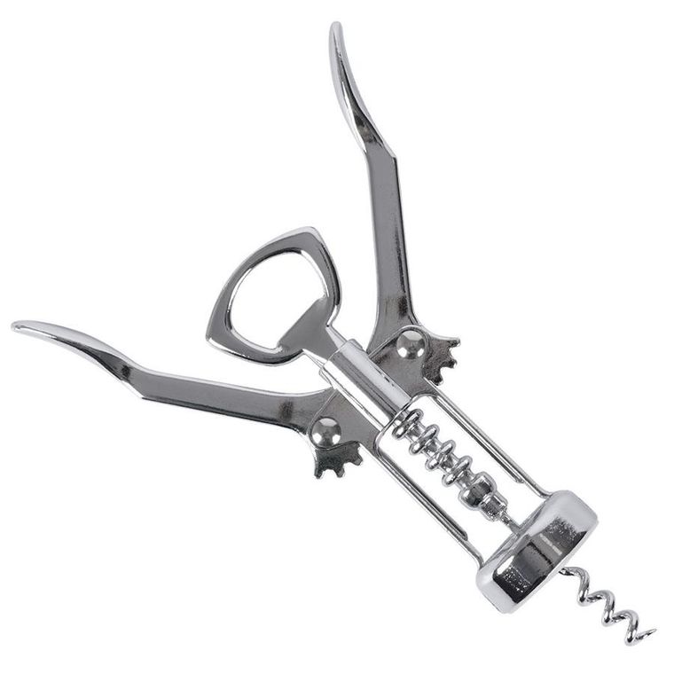 Excellent Houseware, korkociąg do wina, stalowy, 17 cm