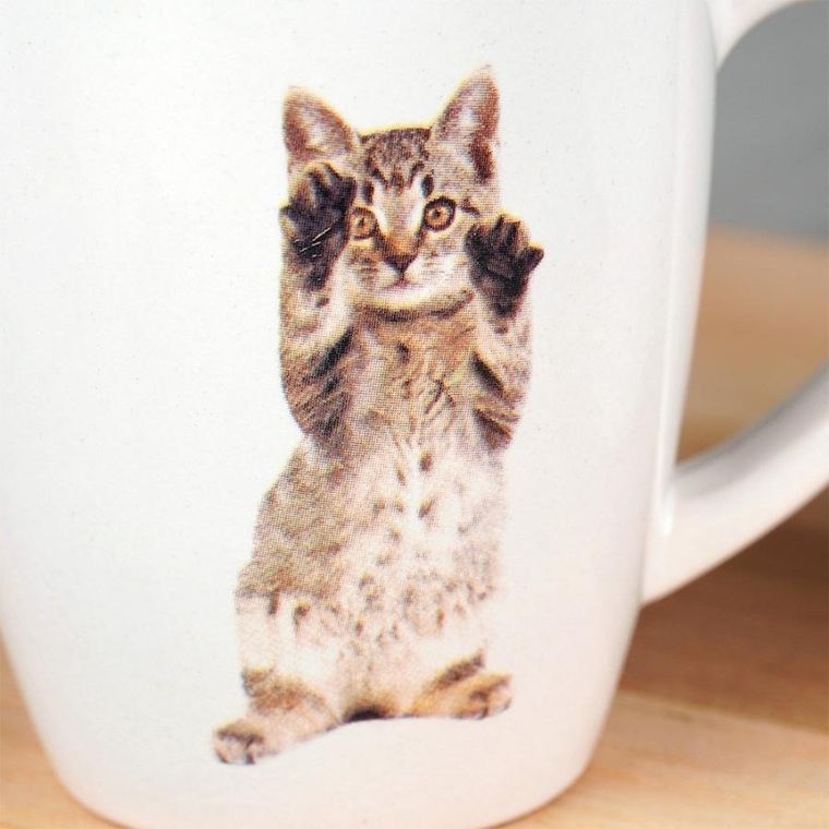 Excellent Houseware, kubki ceramiczne, 220 ml, 3 szt.