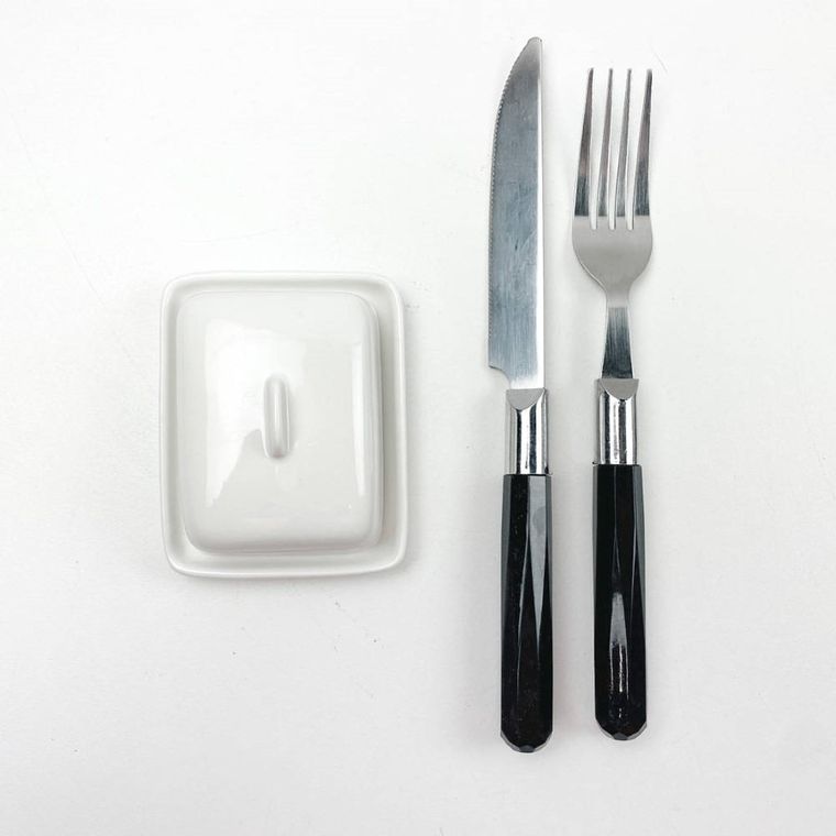 Excellent Houseware, maselniczka ceramiczna, zamykana, mała