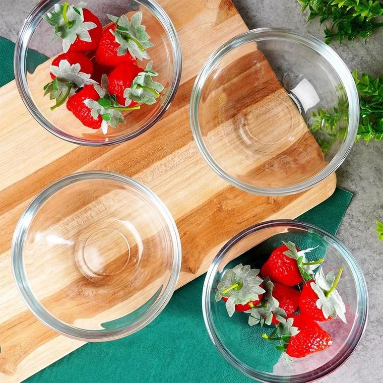 Excellent Houseware, miseczki szklane, 12 cm, 275 ml, 4 szt.