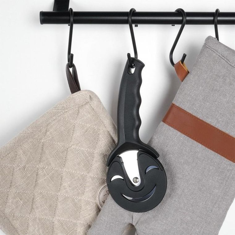 Excellent Houseware, nóż do pizzy, stalowy okrągły, 20 cm