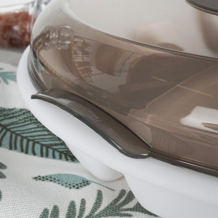 Excellent Houseware, pojemnik do mikrofalówki dzielony, 25 cm