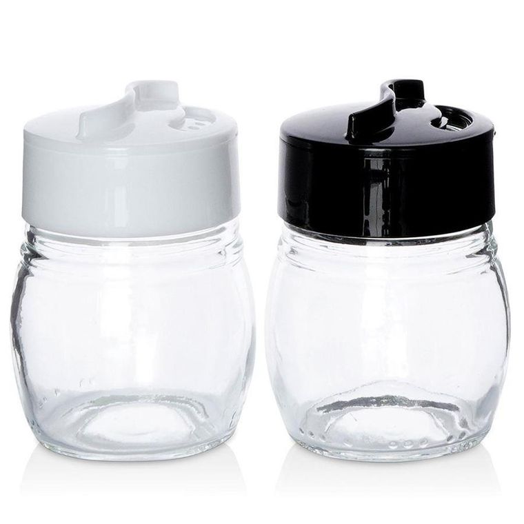 Excellent Houseware, solniczka i pieprzniczka szklana, 2 szt.