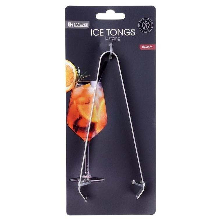 Excellent Houseware, szczypce do lodu, stalowe, 15 cm
