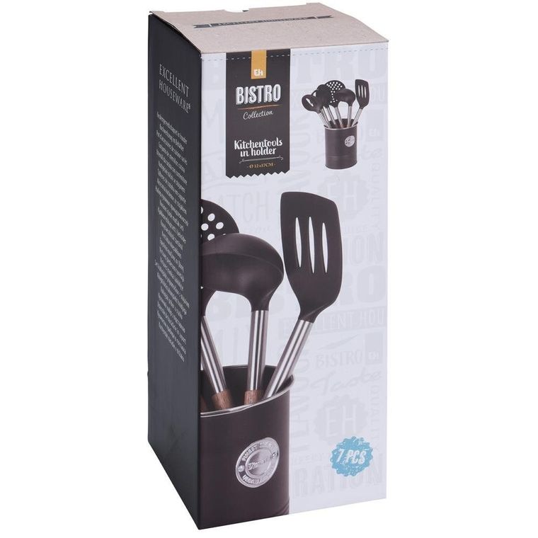 Excellent Houseware, zestaw przyborów kuchennych w koszyku