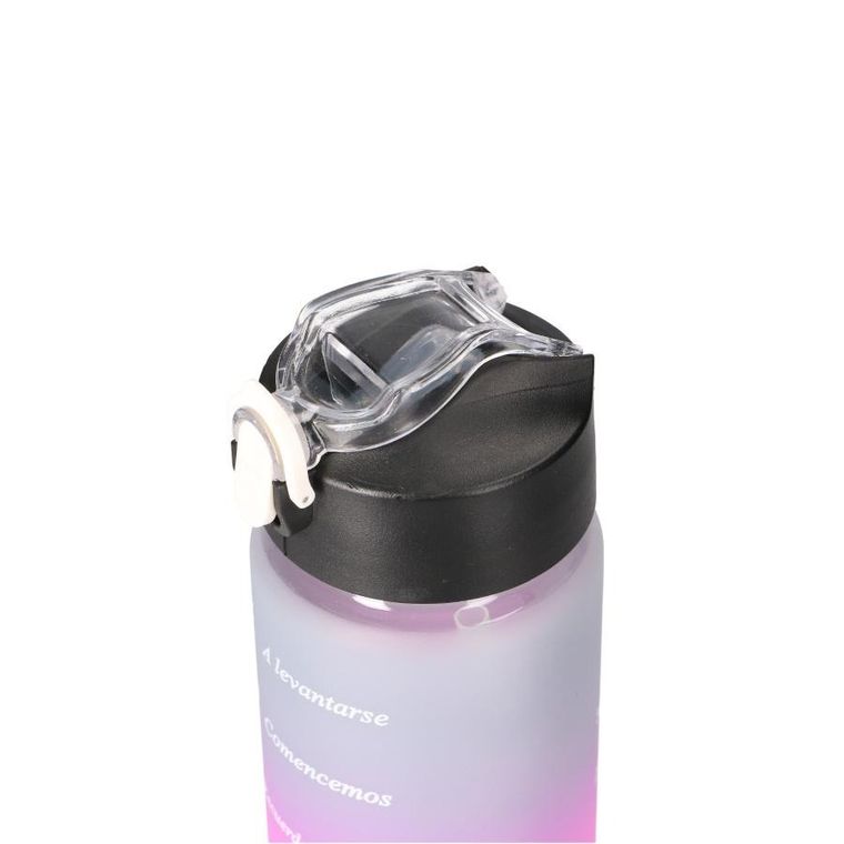 Extralink, bidon motywacyjny, zestaw 3w1, różowo-czarny, 2000 ml+900 ml+300 ml