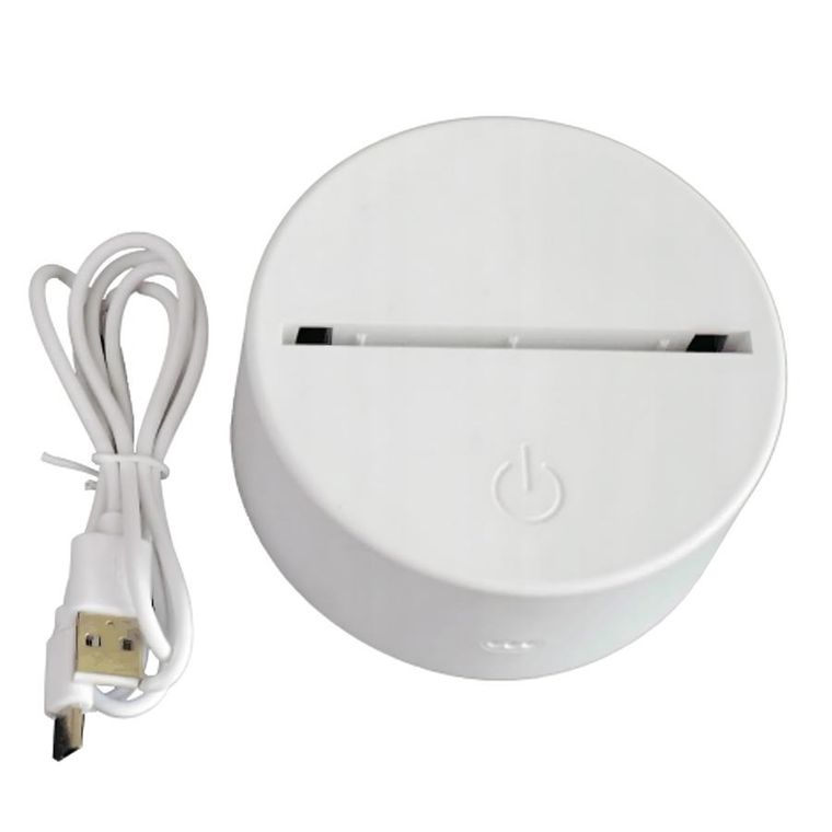 Extralink, Home, lampka nocna 3D, iluzja optyczna do sypialni, miś serce