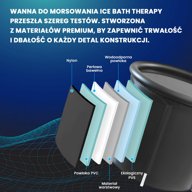 Extralink, Ice Bath Bathtube, wanna składana do morsowania