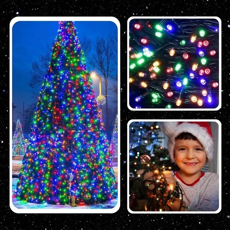 Extralink, lampki choinkowe, świąteczne, 500 LED, zimne, białe, wewnętrze, zewnętrzne, 32,7m