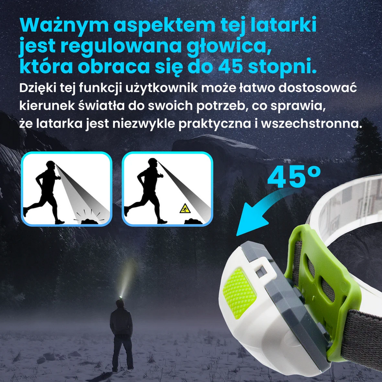 Extralink, Njord, latarka czołowa LED, EFL-001