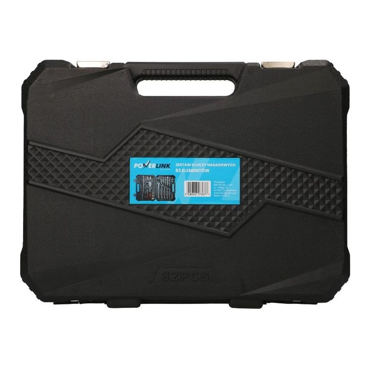Extralink, Powerlink, zestaw narzędzi, klucze nasadowe, walizka, 82 elementy