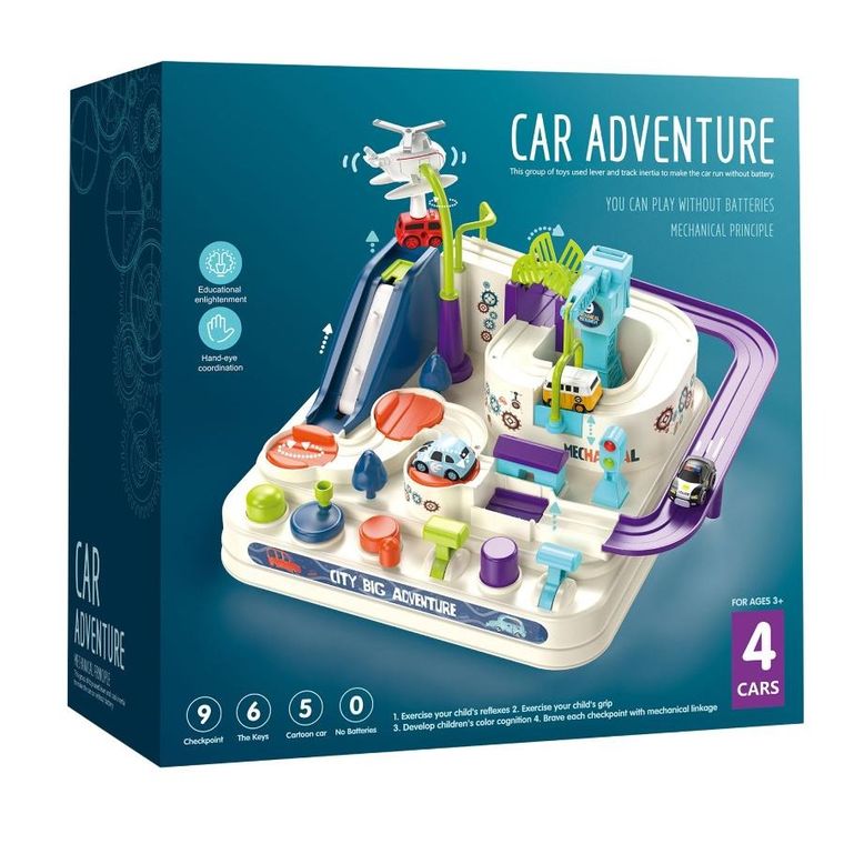 Extralink Toys, tor samochodowy z pojazdami