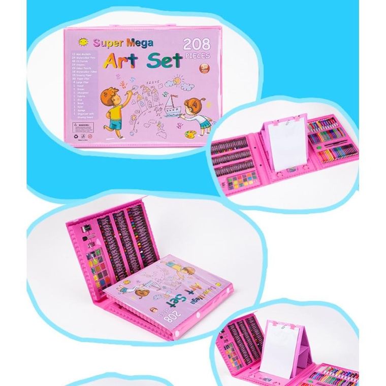 Extralink, zestaw artystyczny do malowania, art set, 208 elementów